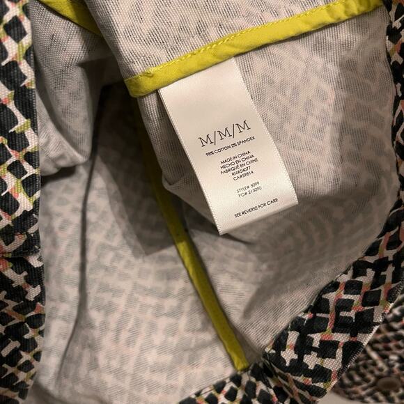 Cabi Cliffside Moto Jacket #5099 Black Graphic Print M - Picture 5 of 8